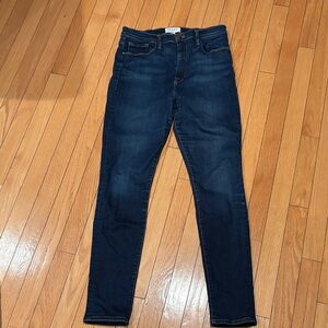 Frame Denim Women's High Rise Jeans - Dark Blue